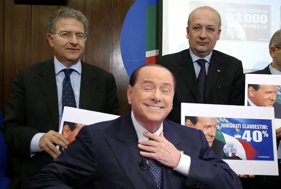 fabrizio cicchitto silvio berlusconi sandro bondi 