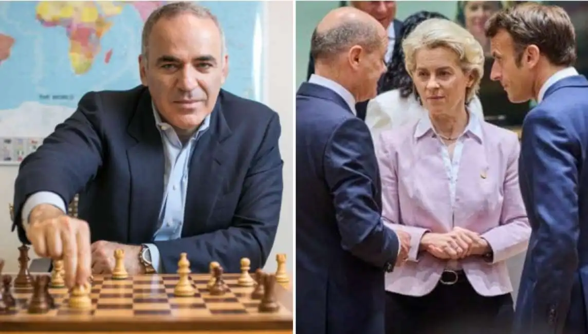 garry kasparov ue unione europea ursula von der leyen emmanuela macron scholz