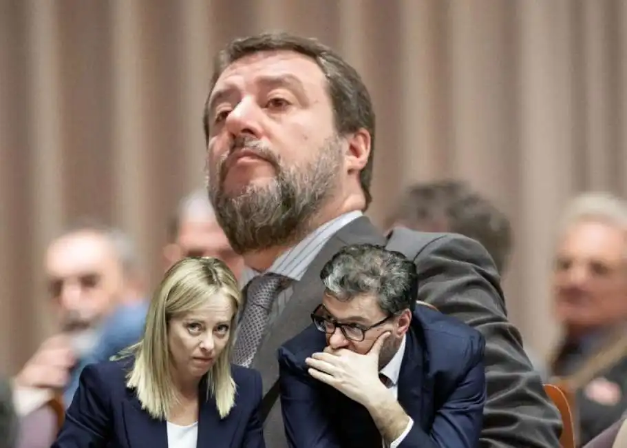 matteo salvini giorgia meloni giancarlo giorgetti