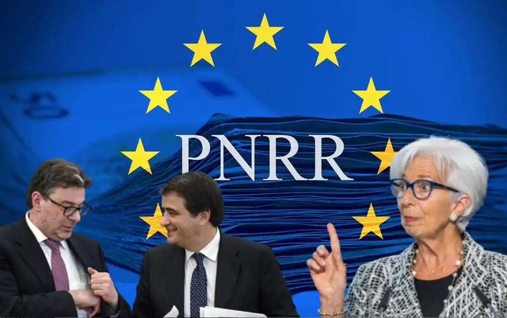 pnrr italia raffaele fitto giancarlo giorgetti christine lagarde 