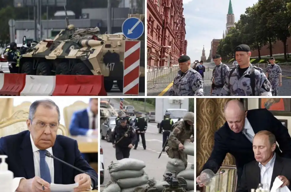 sergei lavrov vladimir putin evgeny prigozhin mosca barricate 