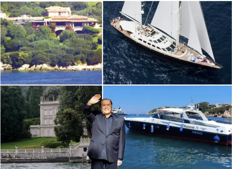 silvio berlusconi eredita testamento ville yacht barche