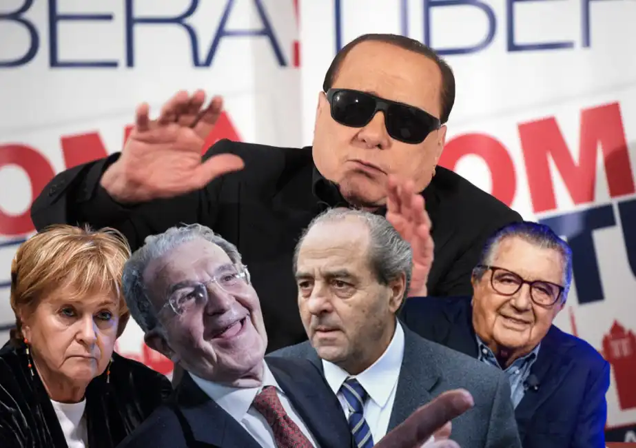 silvio berlusconi ilda boccassini antonio di pietro romano prodi carlo de benedetti