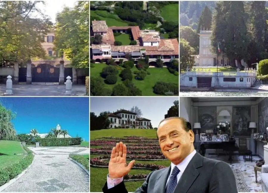 silvio berlusconi ville proprieta immobiliari arcore san martino villa certosa villa campari 