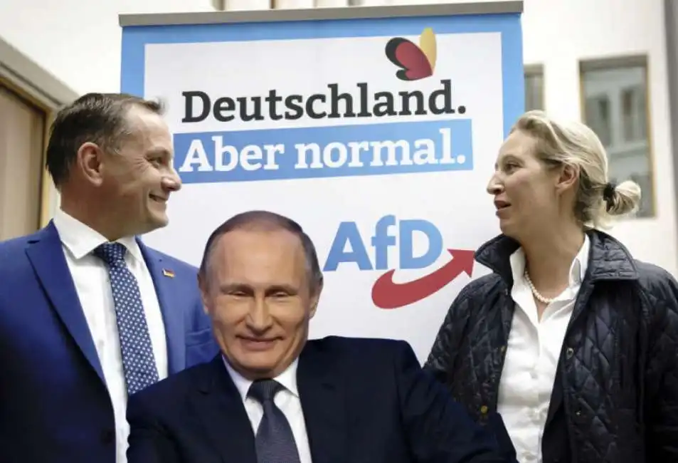 tino chrupalla - alice weidel - alternative fur deutschland vladimir putin afd 