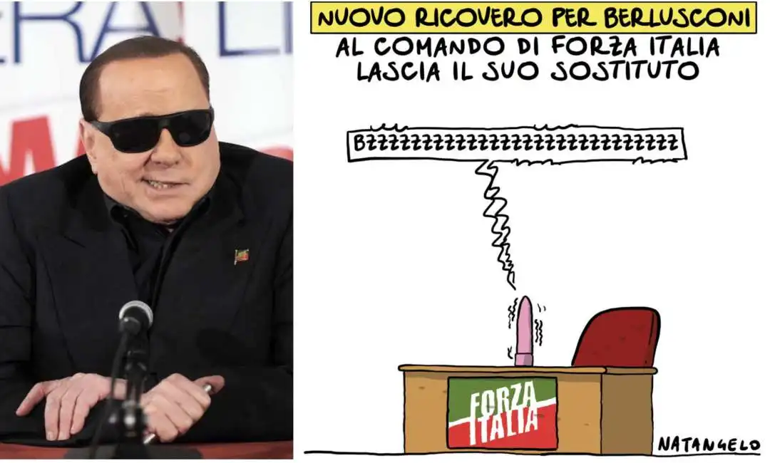 vignetta natangelo - il sostituto di berlusconi in forza italia