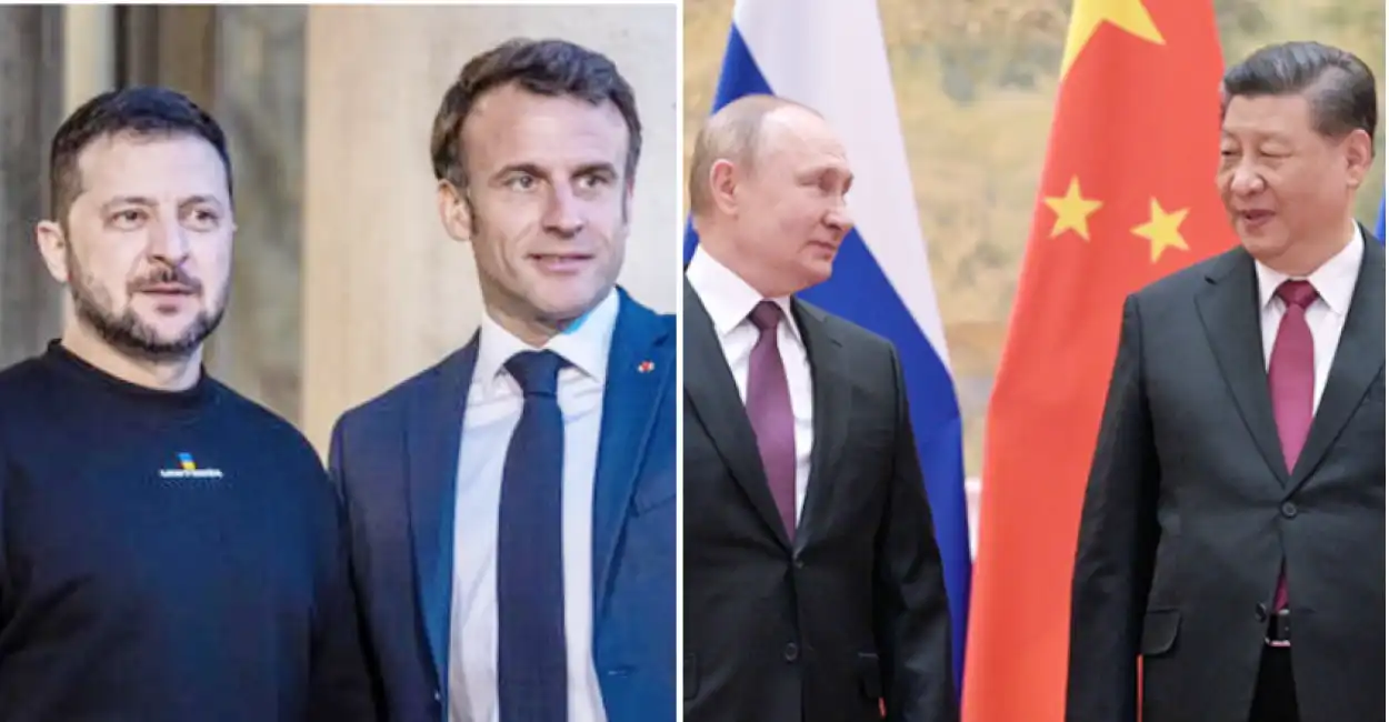 zelensky macron putin xi