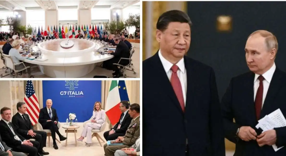 g7 joe biden giorgia meloni vladimir putin xi jinping