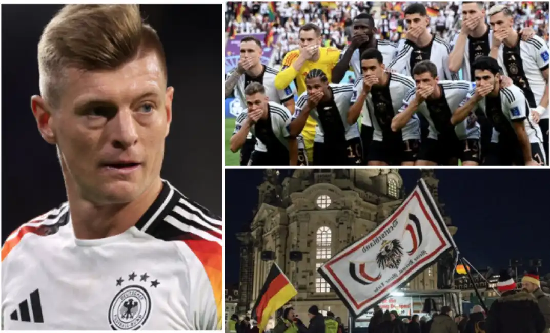 kroos germania dresda manifestazione ultradestra