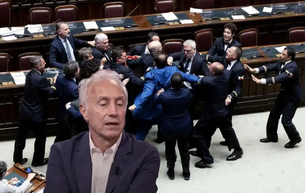 marco travaglio bagarre in senato