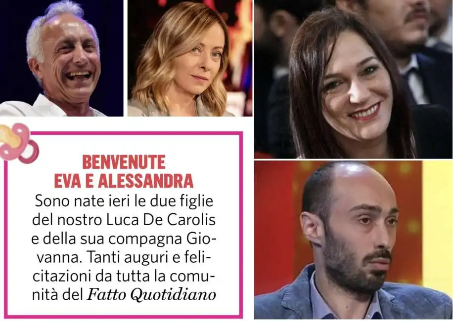 marco travaglio giorgia meloni giovanna ianniello luca de carolis