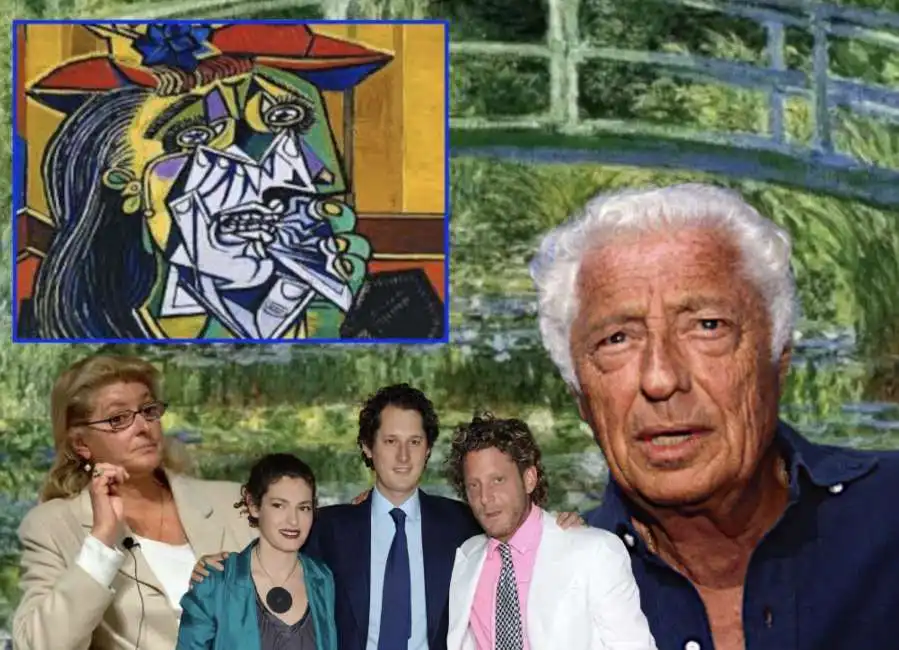 margherita gianni agnelli john lapo ginevra elkann 