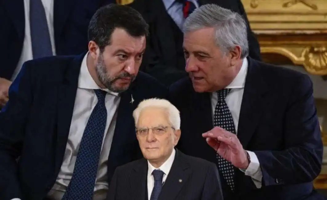 matteo salvini antonio tajani sergio mattarella