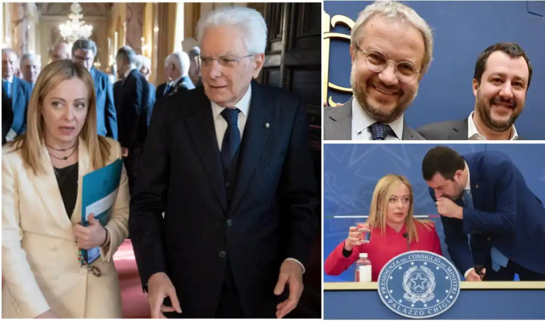 meloni mattarella borghi salvini