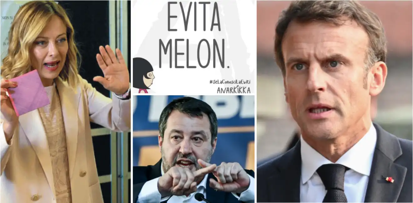 meloni salvini macron