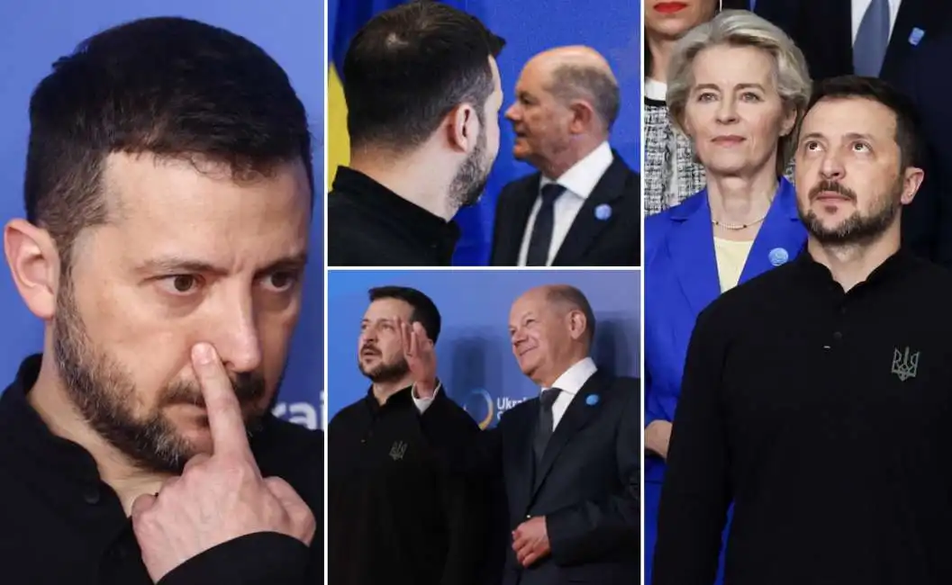 olaf scholz - volodymyr zelensky - ursula von der leyen 