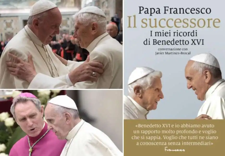 papa francesco javier martinez-brocal, benedetto xvi su monsignor georg ganswein