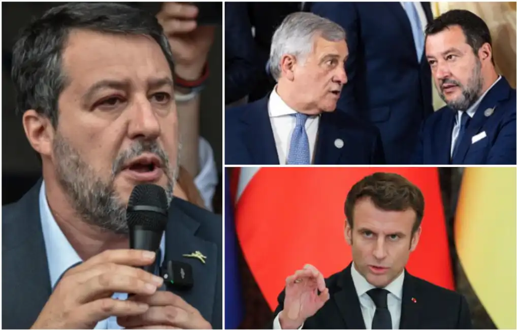 salvini tajani macron