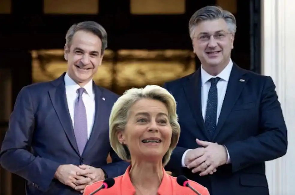  ursula von der leyen andrej plenkovic mitsotakis 