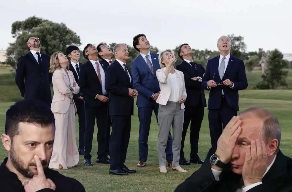 volodymyr zelensky vladimir putin g7 borgo egnazia 