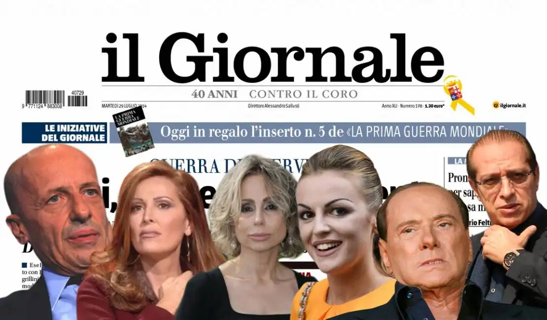 il giornale sallusti santanche marina berlusconi silvio paolo francesca pascale