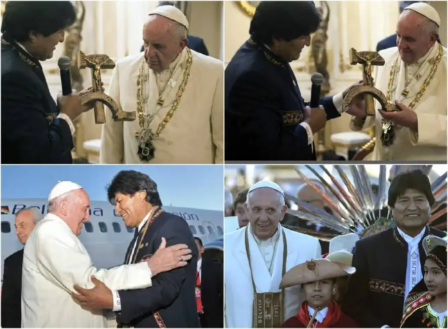 bergoglio e evo morales