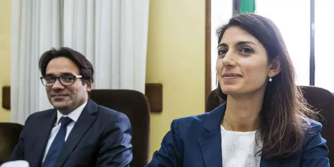 virginia raggi e andrea mazzillo