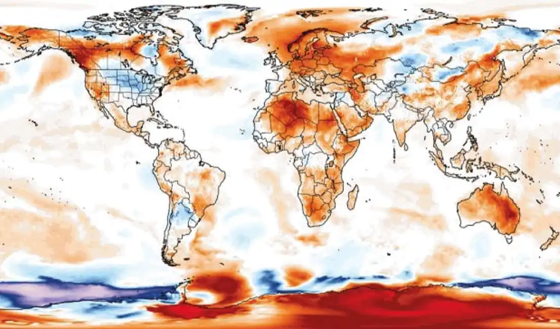 caldo surriscaldamento globale