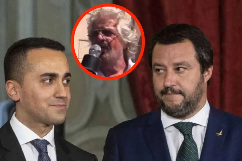 matteo salvini luigi di maio beppe grillo