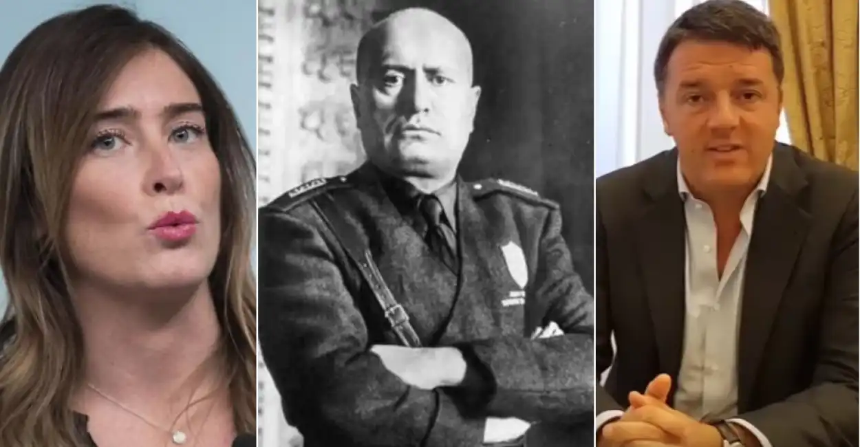 mussolini renzi boschi