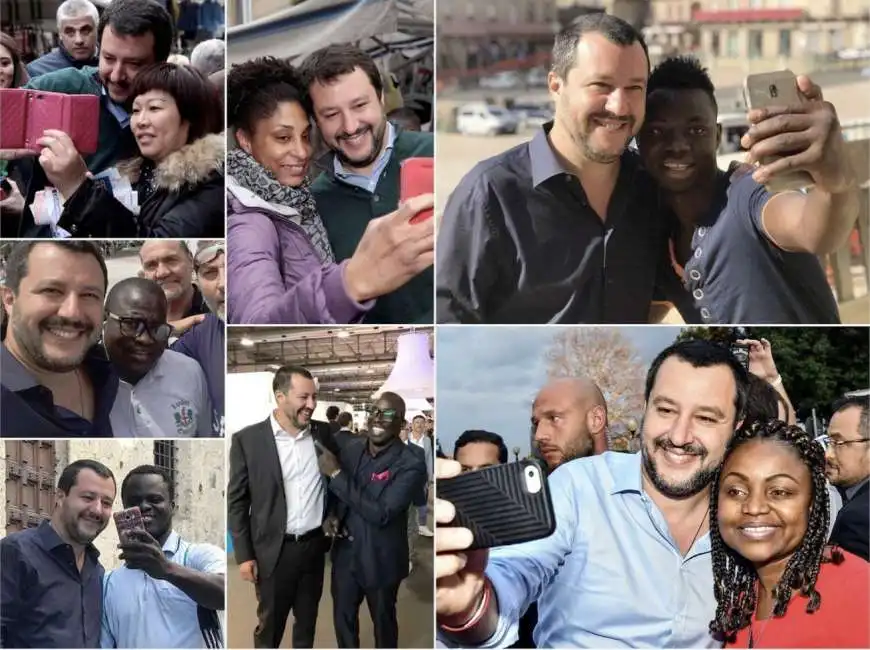 salvini selfie