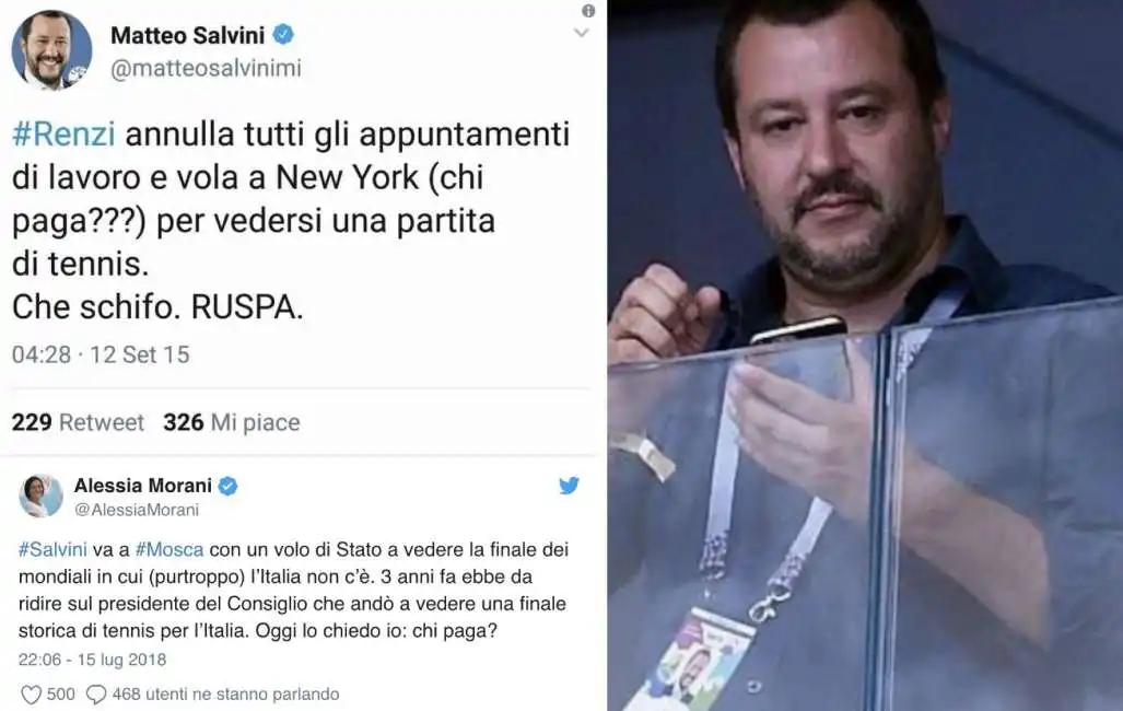 salvini volo di stato