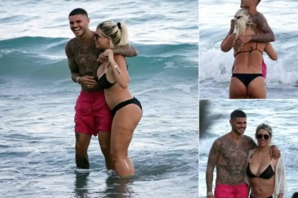 wanda nara con la cellulite e icardi