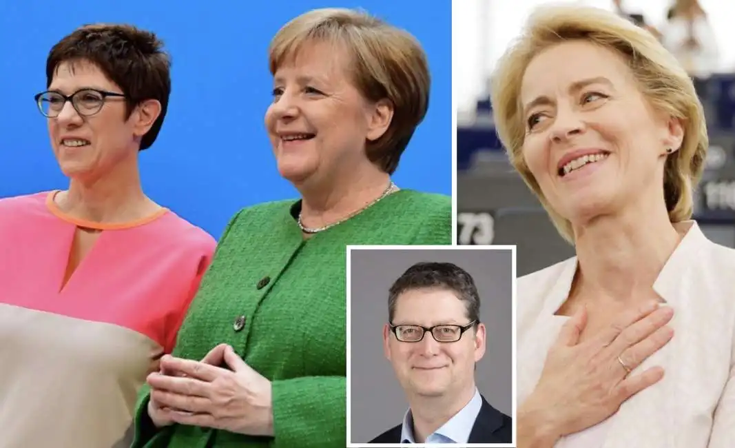 angela merkel annegret kramp-karrenbauer ursula von der leyen