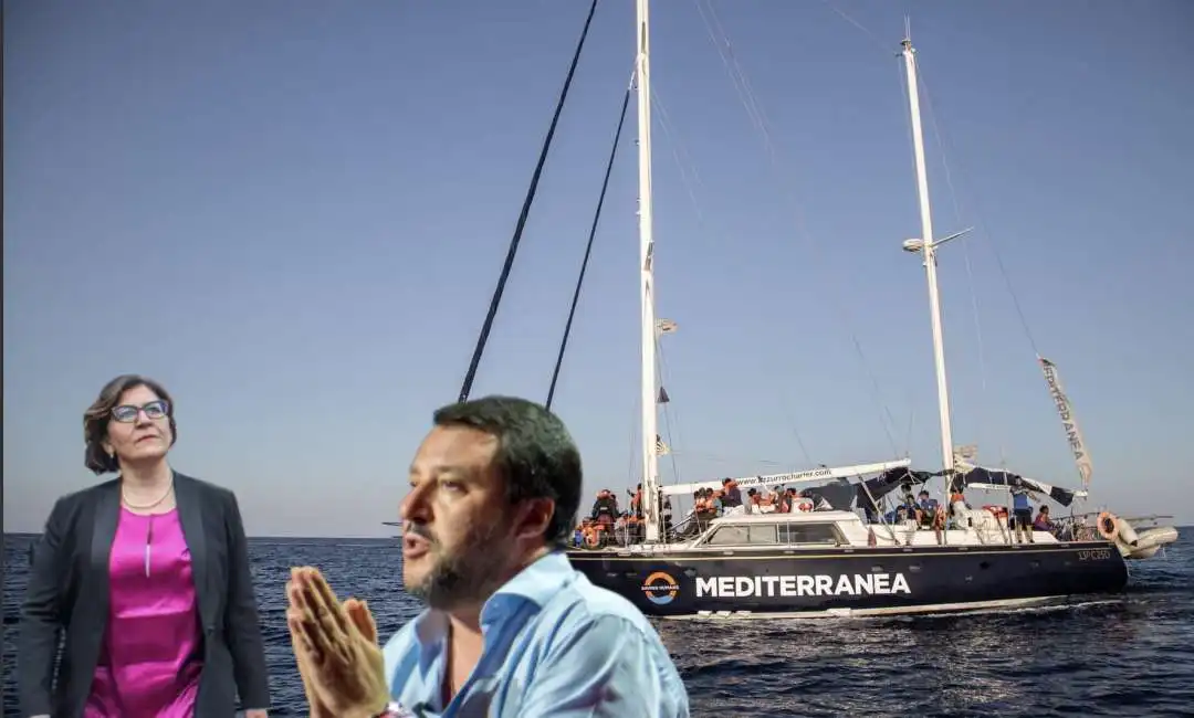 elisabetta trenta matteo salvini mediterranea alex