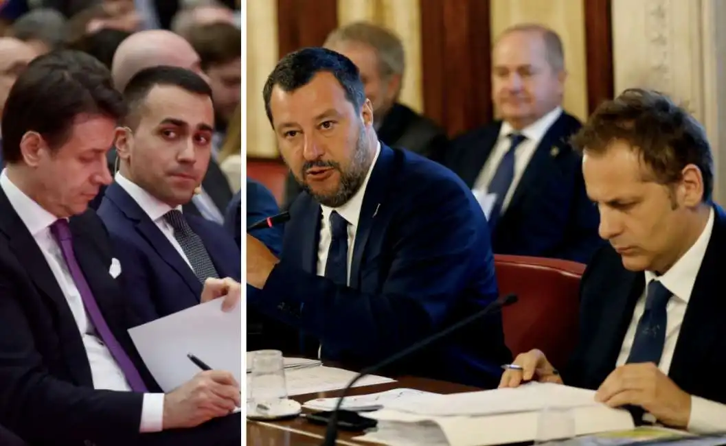 giuseppe conte luigi di maio matteo salvini armando siri