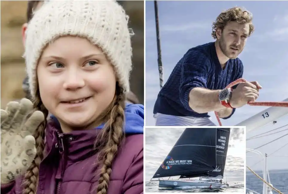 greta thunberg pierre casiraghi malizia ii