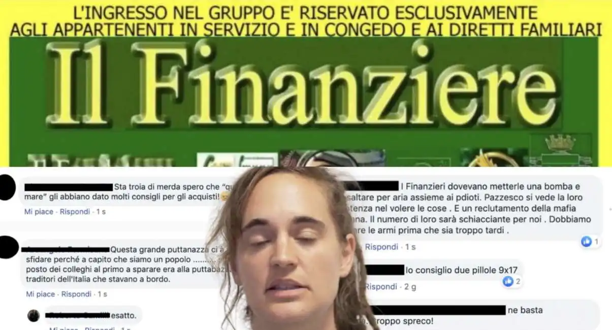 il finanziere gruppo facebook insulti carola rackete