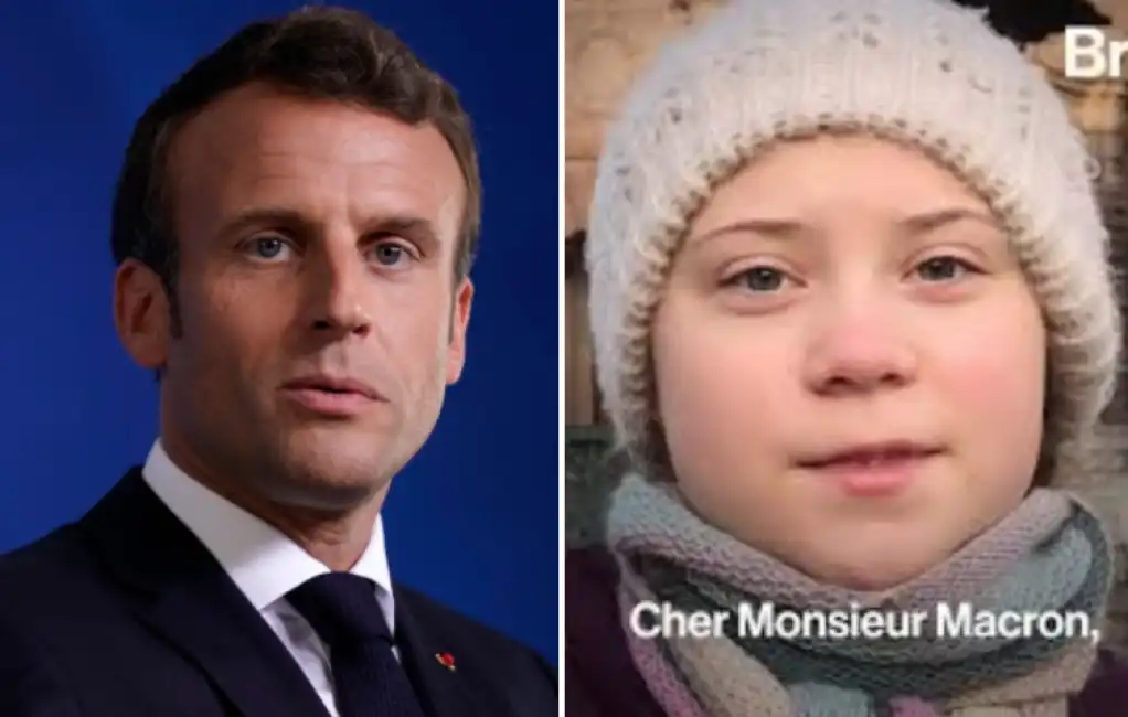 macron greta thunberg