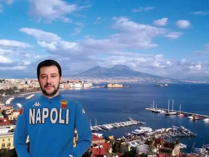 matteo salvini a napoli