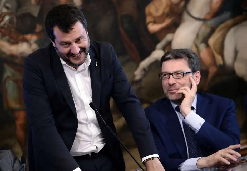 matteo salvini giancarlo giorgetti