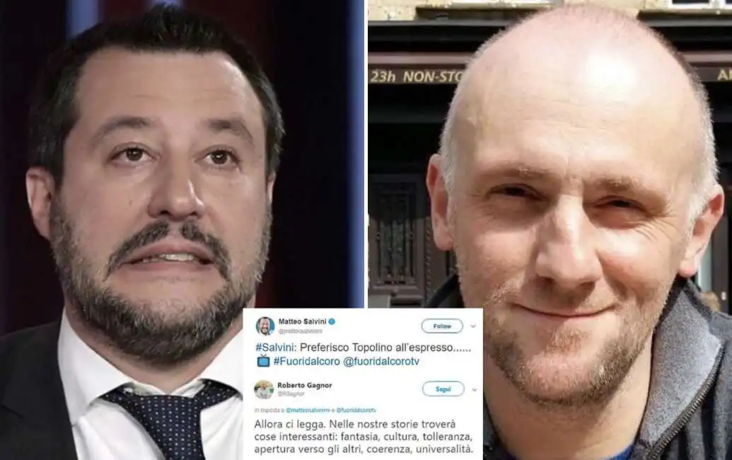 matteo salvini roberto gagnor topolino