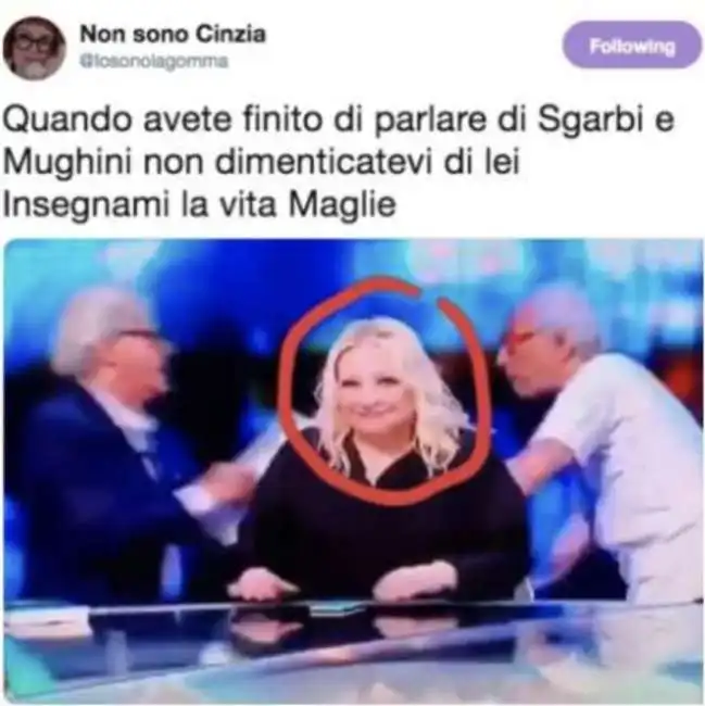 mughini sgarbi maglie