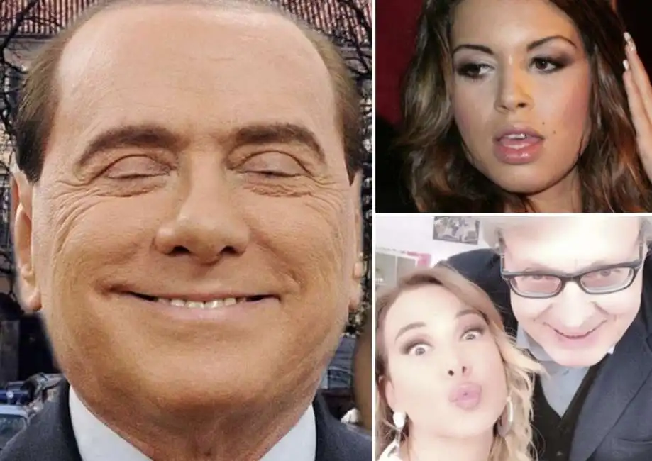 silvio berlusconi vittorio sgarbi barbara d'urso ruby