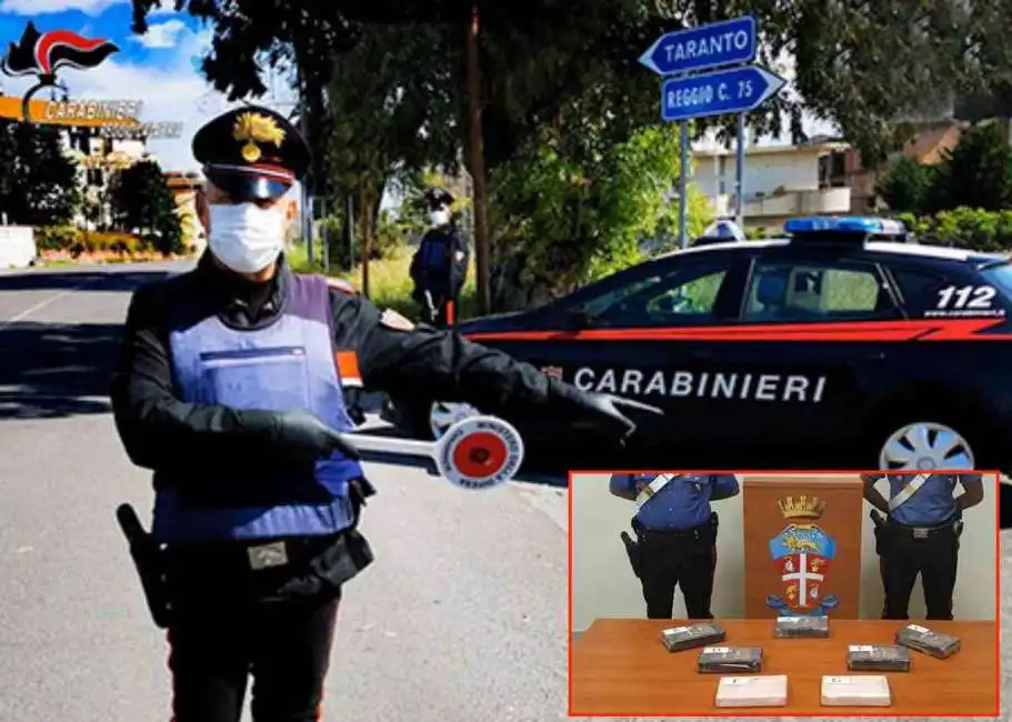 carabiniere carabinieri polizia poliziotto agenti cocaina calabria locri