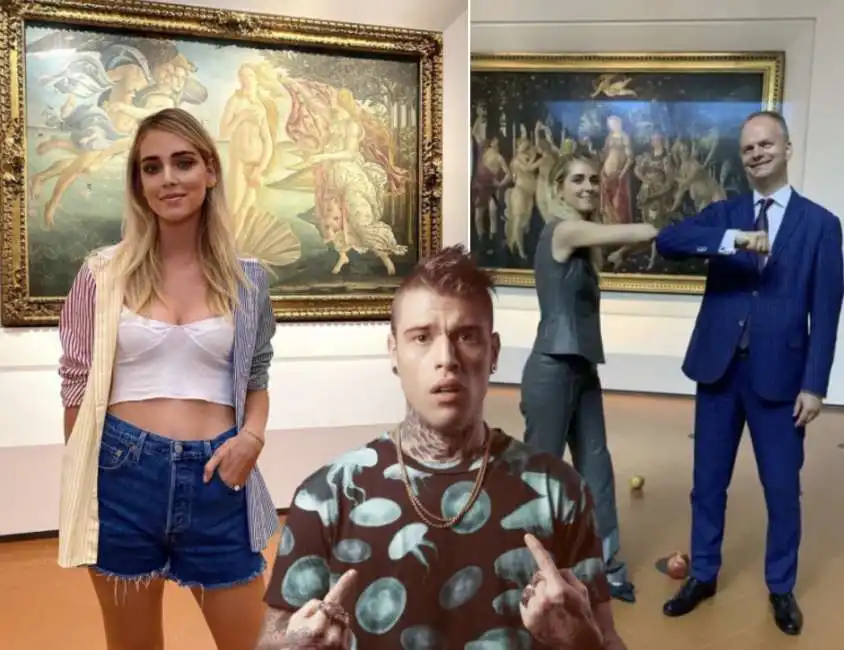 chiara ferragni fedez uffizi