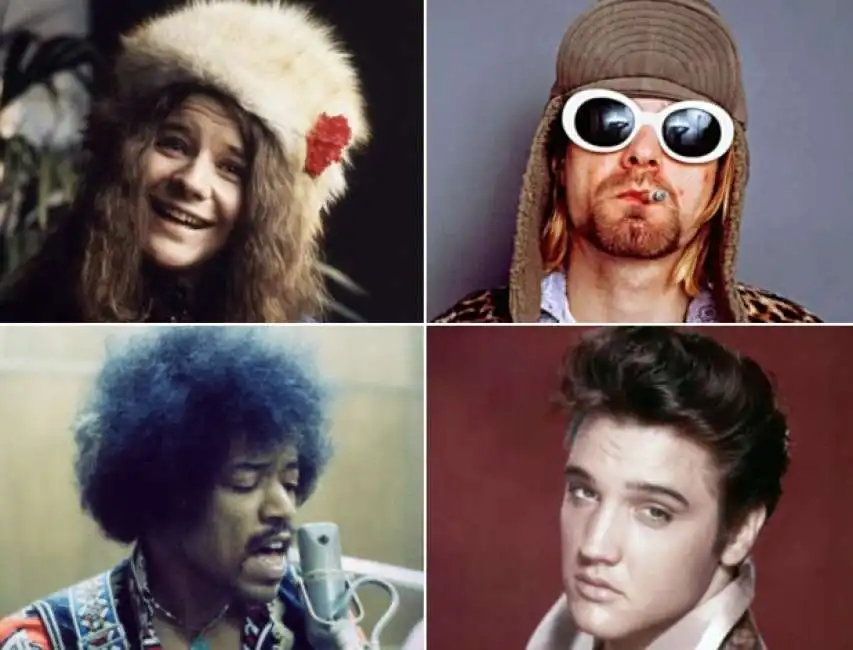 cobain elvis presley hendrix joplin