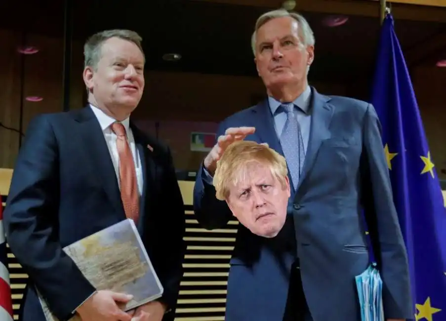 david frost michel barnier boris johnson