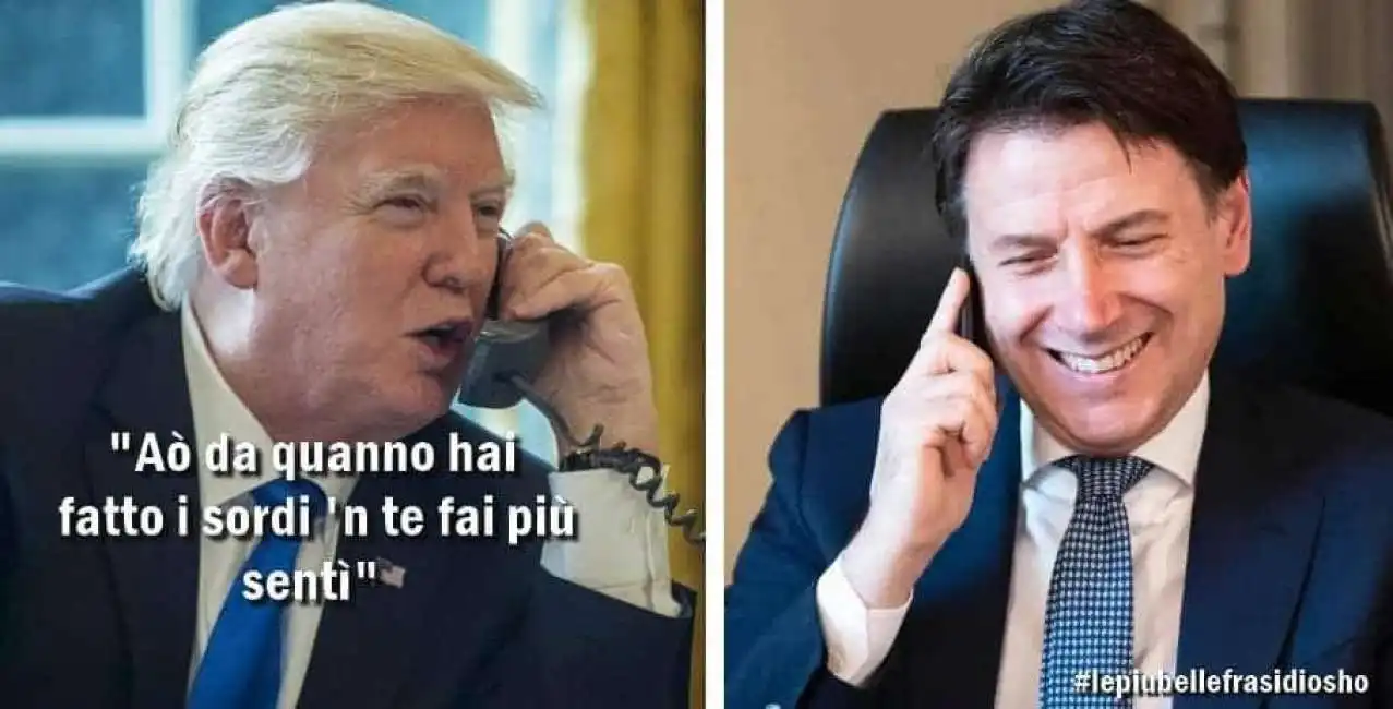 donald trump giuseppe conte