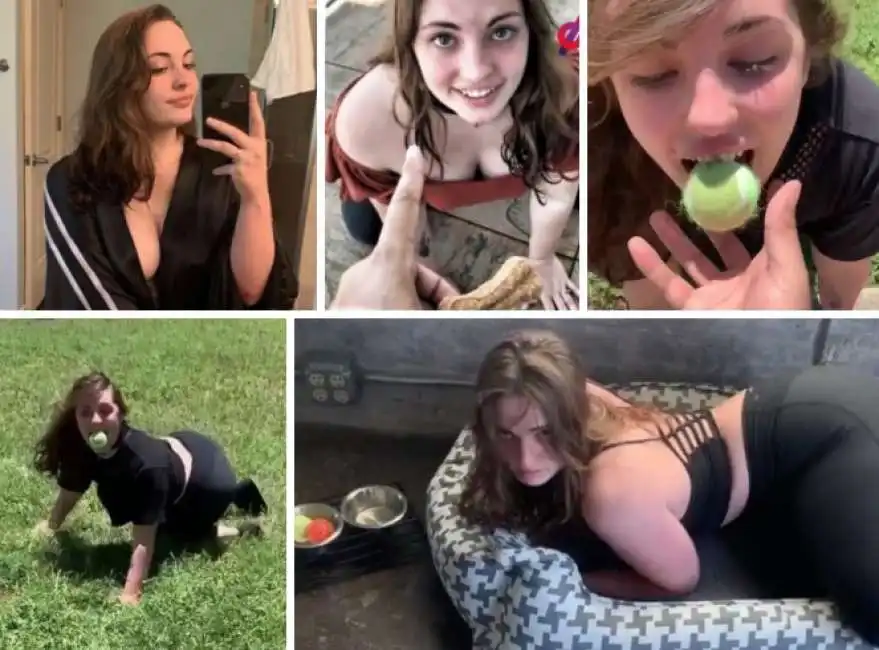 jenna phillips fa finta di essere un cane